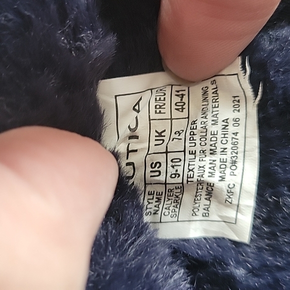 NAUTICA WOMENS WOOL KNIT SLIPPER 9-10 - Picture 3 of 4